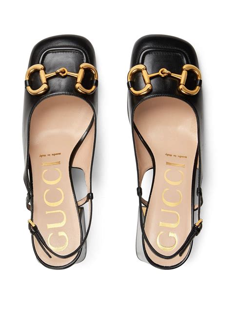 gucci baby horsebit slingback pump.